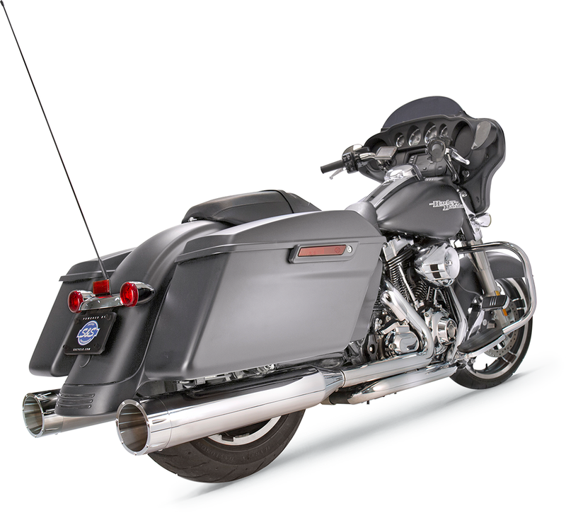 S&S CYCLE 4-1/2" MK45 Performance Mufflers - Chrome Tracer