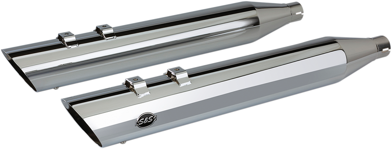 S&S CYCLE Slash Cut Mufflers - Chrome