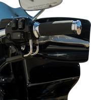 KLOCK WERKS Flare® Handguards - Harley-Davidson Cable Clutch - Black KWS-01-0120-CC