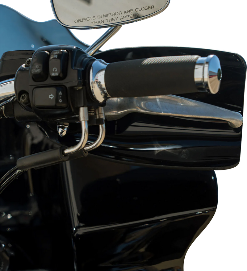 KLOCK WERKS Flare® Handguards - Harley-Davidson Cable Clutch - Black KWS-01-0120-CC