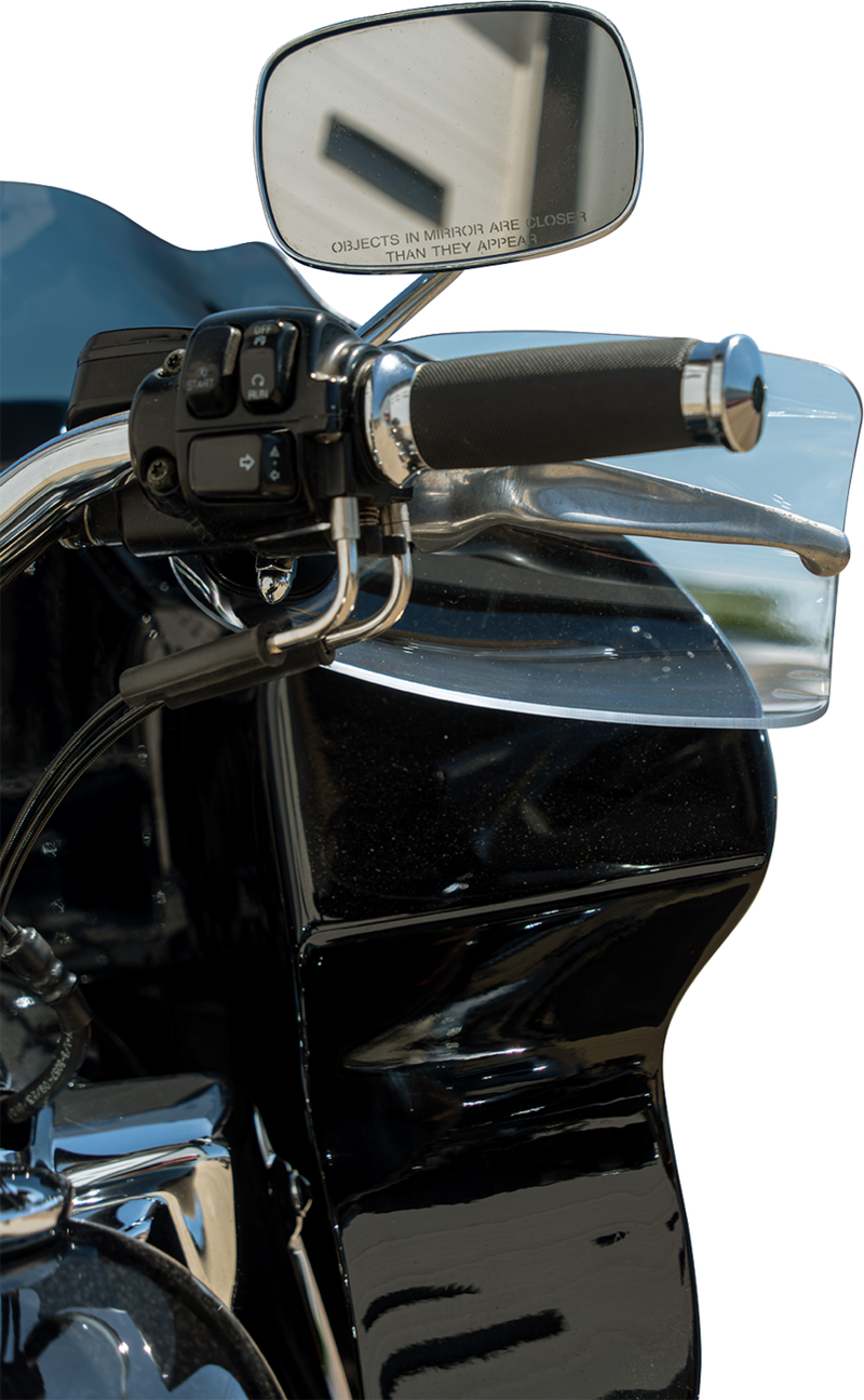 KLOCK WERKS Flare® Handguards - Harley-Davidson Hydraulic Clutch - Clear KWS-01-0121-HC