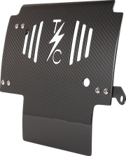 THRASHIN SUPPLY CO. Skid Plate - Carbon Fiber/Gloss - With Black Brackets - FLHX/FLTRX TSC-3034-1