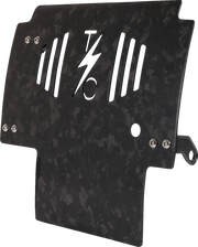 THRASHIN SUPPLY CO. Skid Plate - Carbon Fiber/Forged - With Black Brackets - FLHX/FLTRX TSC-3035-1