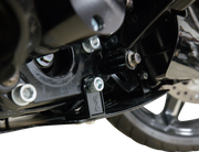 THRASHIN SUPPLY CO. Skid Plate - Carbon Fiber/Forged - With Black Brackets - FLHX/FLTRX TSC-3035-1
