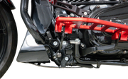 THRASHIN SUPPLY CO. Skid Plate - Carbon Fiber/Forged - With Black Brackets - FLHX/FLTRX TSC-3035-1
