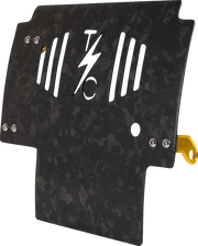 THRASHIN SUPPLY CO. Skid Plate - Carbon Fiber/Forged - With Gold Brackets - FLHX/FLTRX TSC-3035-5