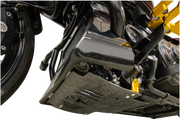 THRASHIN SUPPLY CO. Skid Plate - Carbon Fiber/Forged - With Gold Brackets - FLHX/FLTRX TSC-3035-5