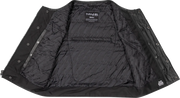 THRASHIN SUPPLY CO. Encinal Leather Shorty Riding Vest - Black - Small TMJ-17-08