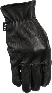 THRASHIN SUPPLY CO. Roper Leather Gloves - Black - Small TRG-01-08