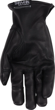THRASHIN SUPPLY CO. Roper Leather Gloves - Black - Small TRG-01-08