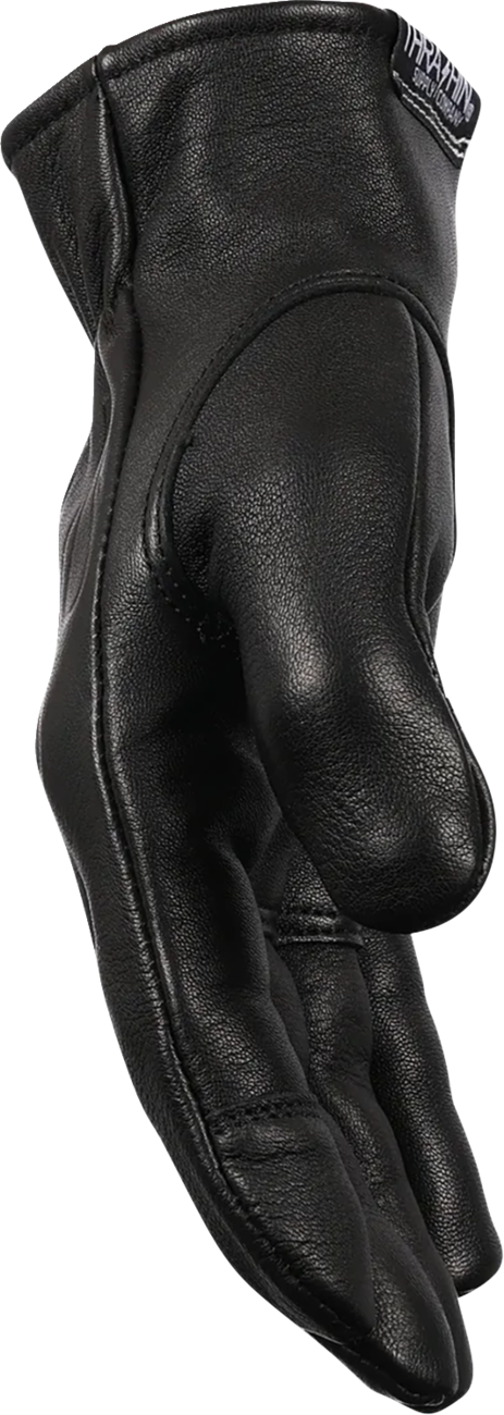 THRASHIN SUPPLY CO. Roper Leather Gloves - Black - Small TRG-01-08