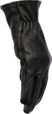 THRASHIN SUPPLY CO. Roper Leather Gloves - Black - Small TRG-01-08