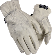 THRASHIN SUPPLY CO. Roper Leather Gloves - Bone White - XS TRG-00-07