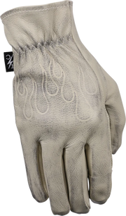 THRASHIN SUPPLY CO. Roper Leather Gloves - Bone White - XS TRG-00-07