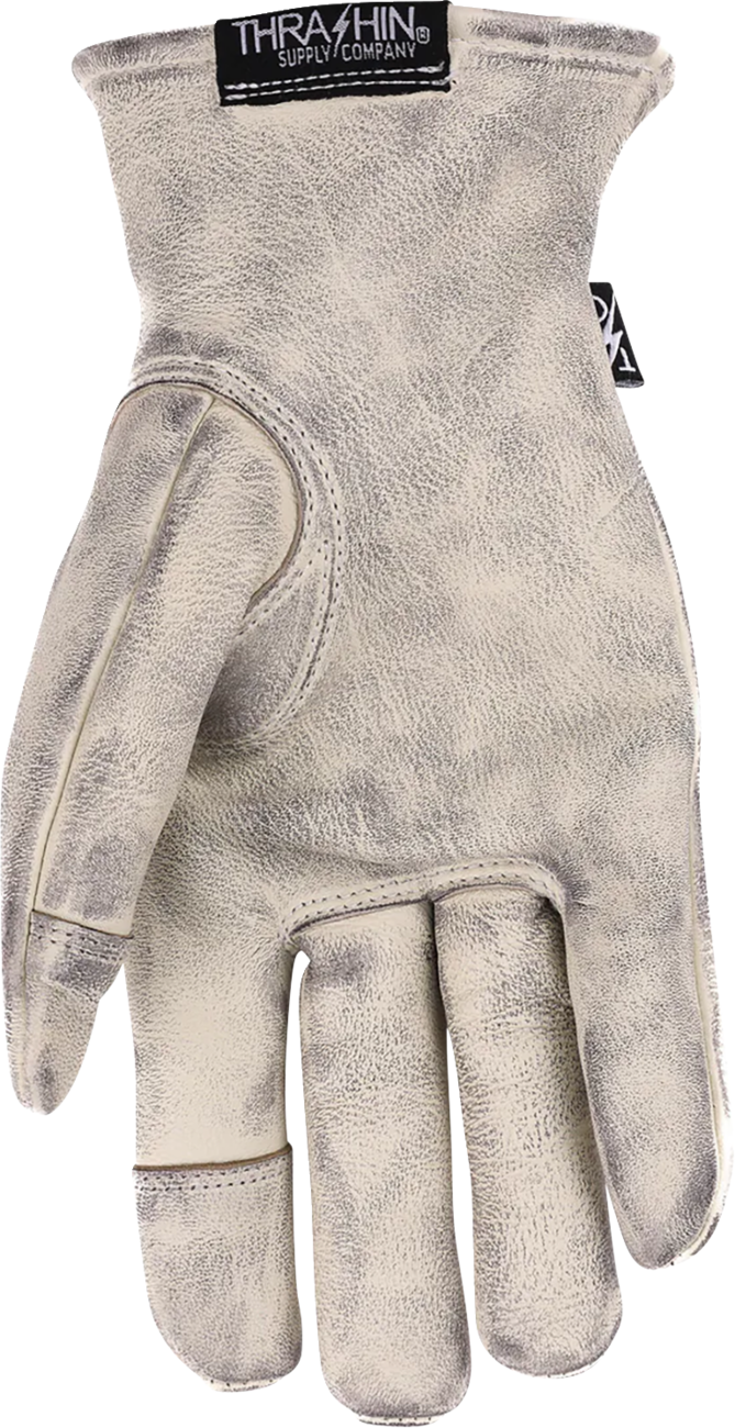 THRASHIN SUPPLY CO. Roper Leather Gloves - Bone White - XS TRG-00-07