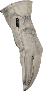 THRASHIN SUPPLY CO. Roper Leather Gloves - Bone White - XS TRG-00-07