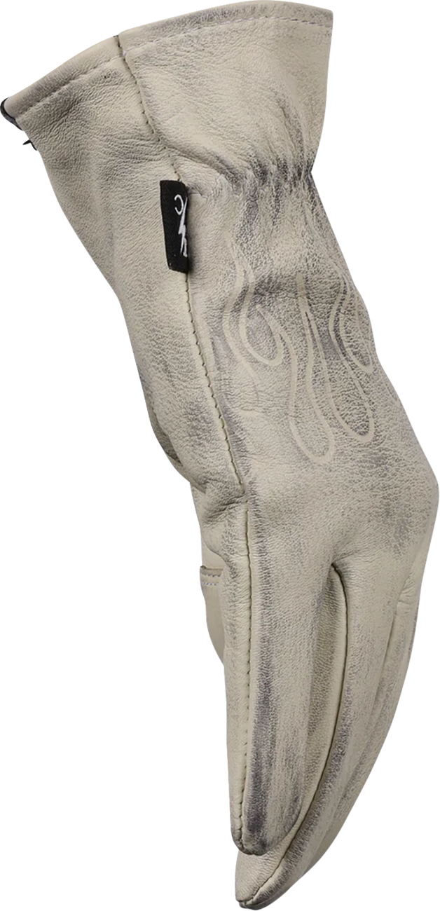 THRASHIN SUPPLY CO. Roper Leather Gloves - Bone White - XS TRG-00-07