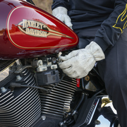 THRASHIN SUPPLY CO. Roper Leather Gloves - Bone White - XS TRG-00-07