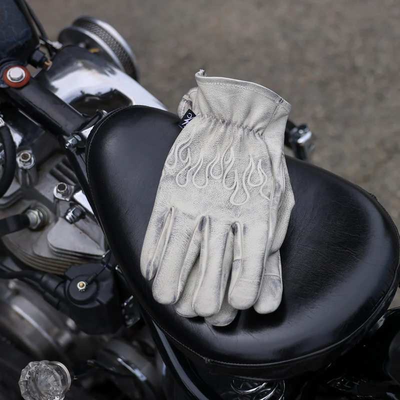 THRASHIN SUPPLY CO. Roper Leather Gloves - Bone White - XS TRG-00-07