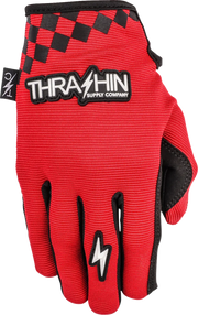 THRASHIN SUPPLY CO. Go Fast Stealth Gloves - Red - Small SV1-18-08