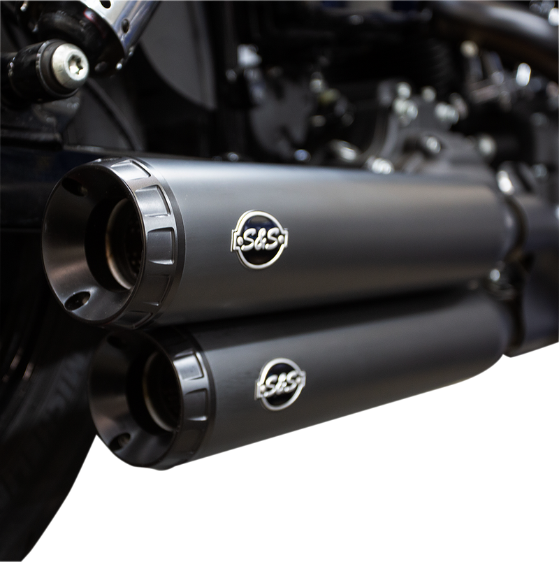 S&S CYCLE Grand National Mufflers - Ceramic Black