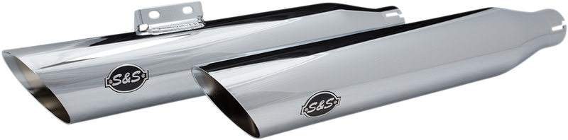 S&S CYCLE Slash Cut Race Mufflers - Chrome