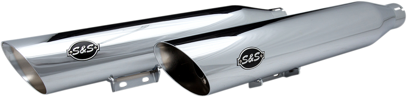 S&S CYCLE Slash Cut Race Mufflers - Chrome
