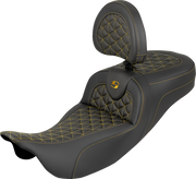SADDLEMEN RoadSofa™ Tri-Gripper Seat - Extended Reach - w/ B - Gold