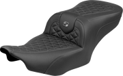 SADDLEMEN Roadsofa™ Seat - without Backrest - Gray Stitch - FLH/FLT '23-'25 823-07-21002