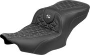 SADDLEMEN Roadsofa™ Seat - without Backrest - Silver Stitch - FLH/FLT '23-'25 823-07-21005