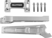 SLYFOX Handlebar Riser Kit - Straight - 1" Clamping - 8" Rise - Raw SF-1001-08-R