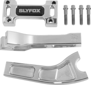 SLYFOX Handlebar Riser Kit - Pullback - 1-1/8" Clamping - 6" Rise - Raw SF-1004-06-R