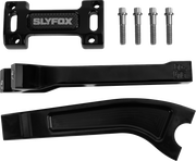 SLYFOX Handlebar Riser Kit - Pullback - 1-1/8" Clamping - 8" Rise - Black SF-1004-08-B