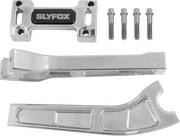 SLYFOX Handlebar Riser Kit - Pullback - 1-1/8" Clamping - 8" Rise - Raw SF-1004-08-R