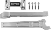 SLYFOX Handlebar Riser Kit - Straight - 1" Clamping - 10" Rise - Raw SF-1001-10-R