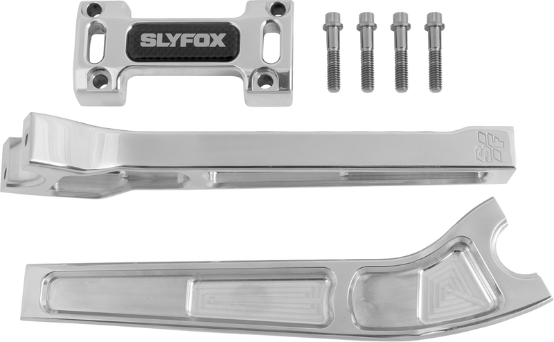 SLYFOX Handlebar Riser Kit - Pullback - 1-1/8" Clamping - 10" Rise - Black SF-1004-10-B