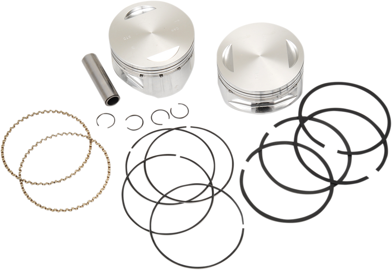 S&S CYCLE Piston Kit - for 100" & 107" Super Sidewinder - 4.0" - Standard