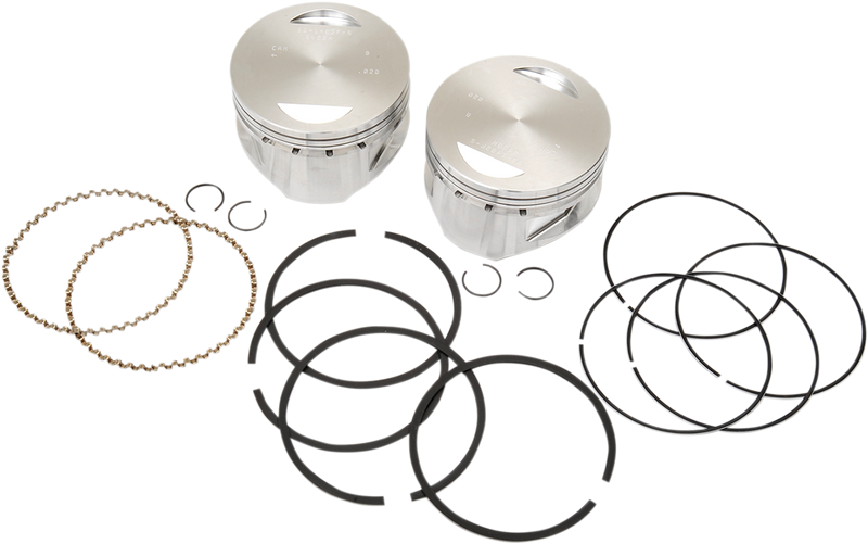 S&S CYCLE Piston Kit - for 100" & 107" Super Sidewinder - 4.0" - +.020