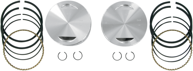 S&S CYCLE Piston Kit - for 113" Super Sidewinder - 4.0" - +.010