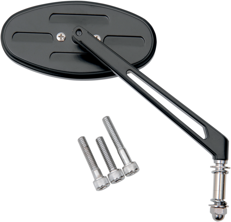 DRAG SPECIALTIES Stealth II Oval 5" x 2-1/2" Mirror - Black