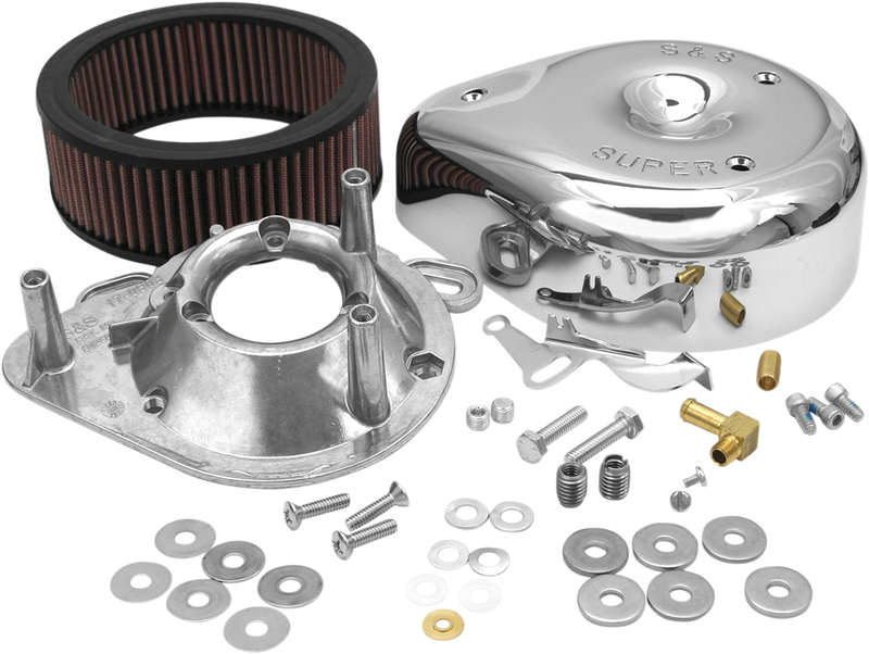 S&S CYCLE Teardrop Air Cleaner Kit - Chrome