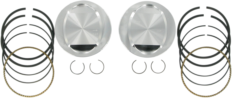 S&S CYCLE Piston Kit - for 95" Big Bore Kit - 3.875" - +.005