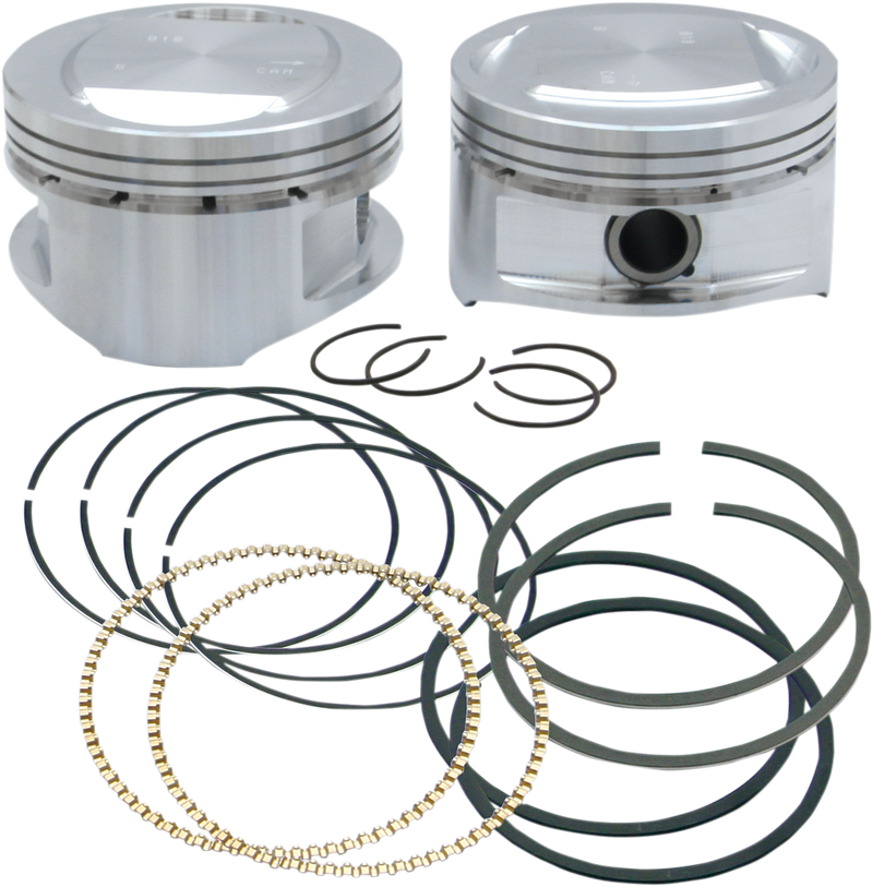 S&S CYCLE Piston Kit - for 95" Big Bore Kit - 3.875" - +.010