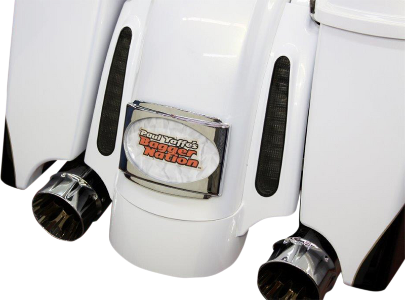 PAUL YAFFE BAGGER NATION License Plate Frame - CVO - Chrome PYO:USLP3-C