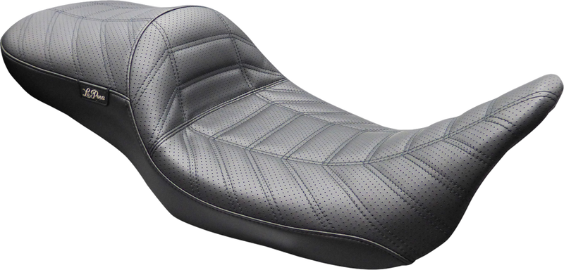 LE PERA Maverick Daddy Long Legs Seat - Without Backrest - Black Indy Stitch - FLH/FLT '08-'23 LK-957DL INDY