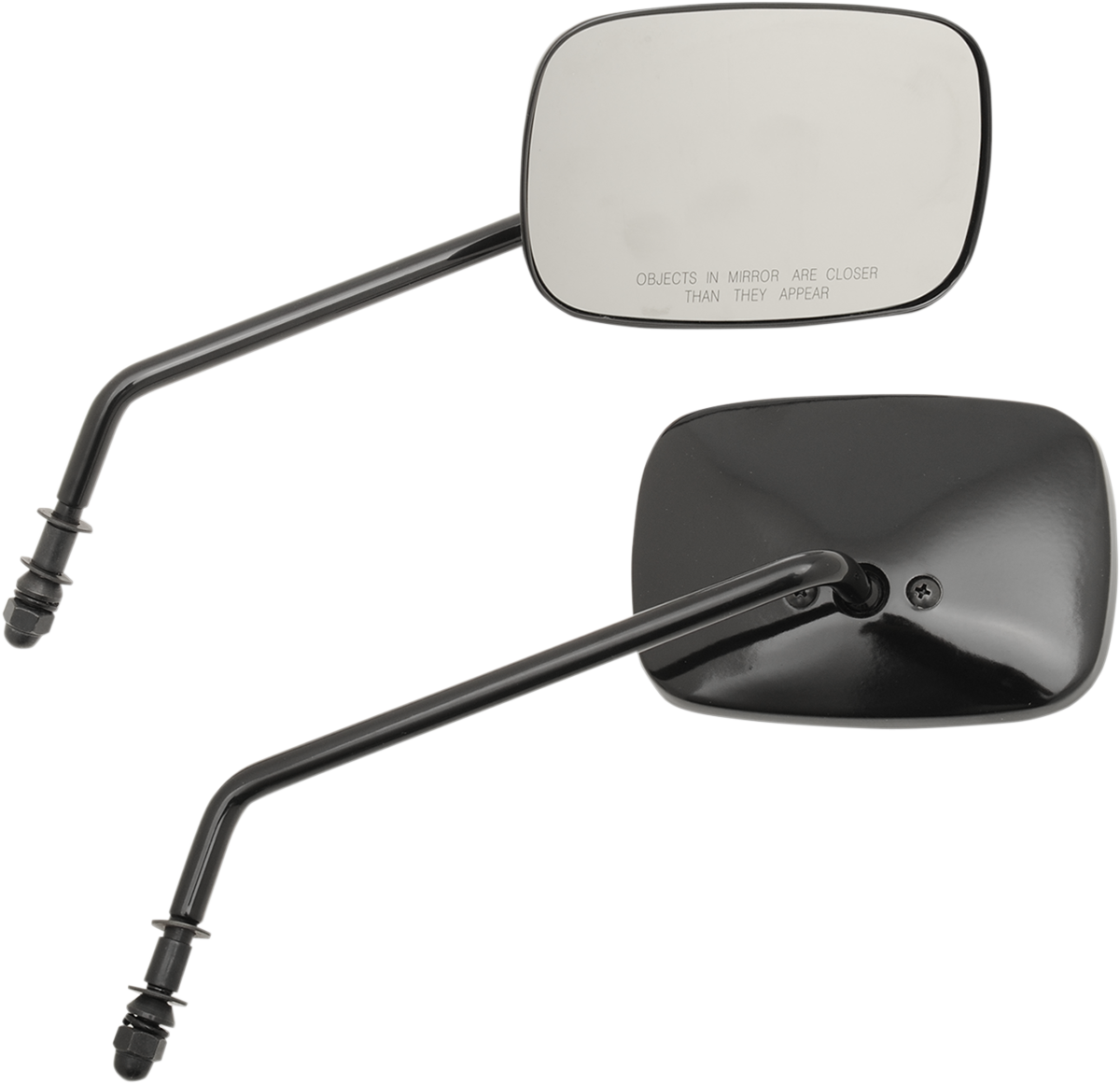 DRAG SPECIALTIES Mirrors - OEM - Side View - Rectangle - Long - Pair ...