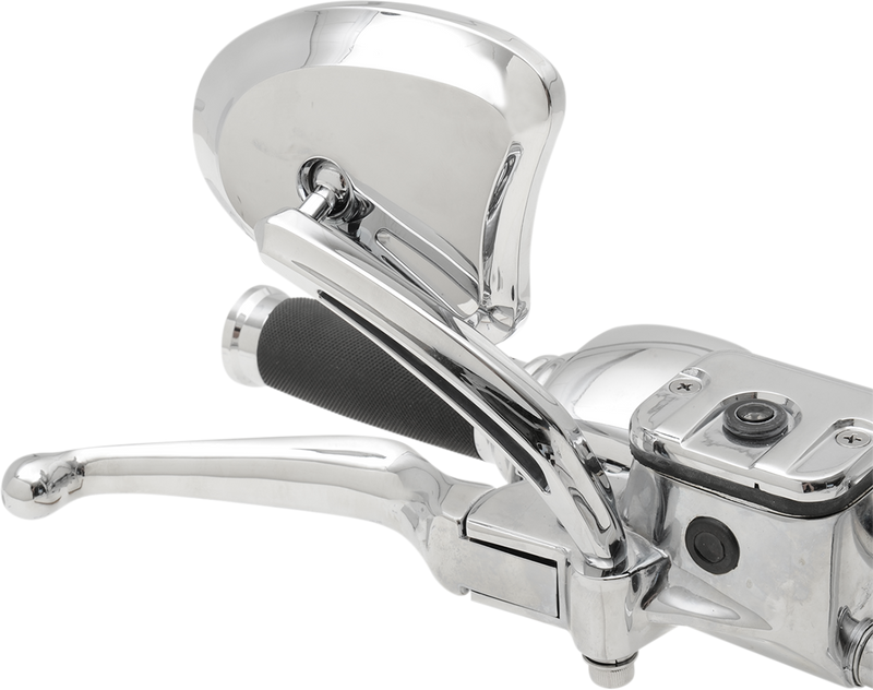 DRAG SPECIALTIES Replacement Short Stem Touring Mirrors  Set - Chrome