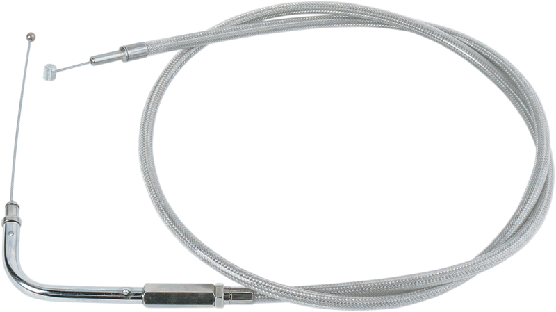 DRAG SPECIALTIES Stainless Braided Throttle Cable - 39-1/2"
