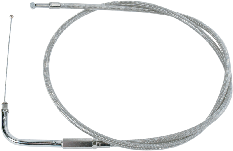 DRAG SPECIALTIES Stainless Braided Throttle Cable - 41"