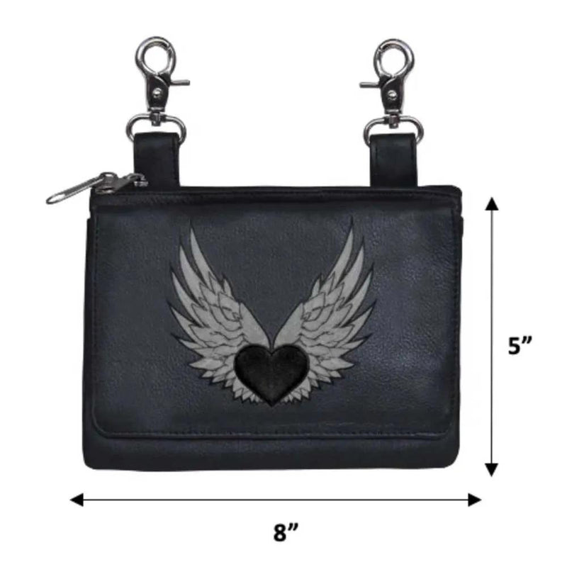 High-Quality Cowhide Leather Ladies Clip on Bag